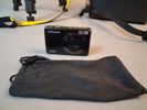 Analog kamera Konica, digitalkamera samsung, Video kamera Sony, samt tillbehör.