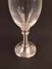 4 Snapsglas "Cosi Tabellini 95" Pewter. Italien, Tenn & glas.