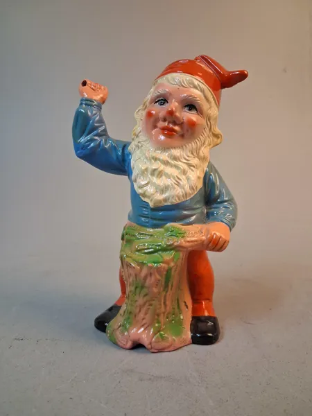 Tomte, figurin. Terrakotta. Tyskland.