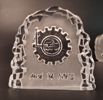 Diverse glasblock/skulpturer. Bl.a Mats Jonasson.