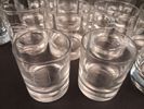 Diverse spritglas, bricka & ljusstakar.