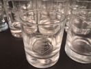 Diverse spritglas, bricka & ljusstakar.