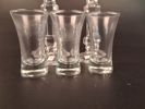 Diverse spritglas, bricka & ljusstakar.
