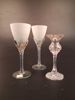 Ljusstake Rosenthal "Classic Rose" & 2 konstglas. Pati GHAB, Göteborg.