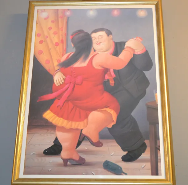 FERNANDO BOTERO, Efter, "Dansande par", tryck.