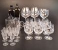 Diverse spritglas. Bl.a Konjak, 9 Bohemia.