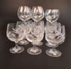 Diverse spritglas. Bl.a Konjak, 9 Bohemia.