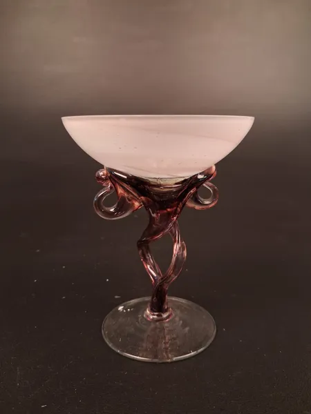 Konstglas. Krosno Polsen, Jozefina skål, glas.