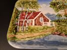 Väggplatta/tallrik. Majolika. Schramberger Majolika fabrik (SMF).