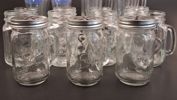 Diverse spritglas. Bl.a stora ölglas.