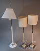 2 Höga bordslampor & 1 golvlampa, renoveringsbehov.