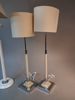 2 Höga bordslampor & 1 golvlampa, renoveringsbehov.