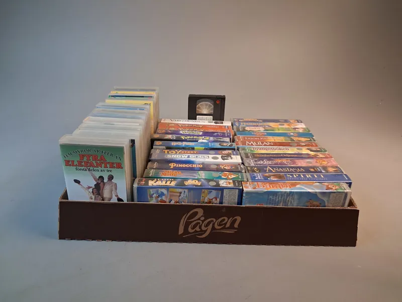 Diverse VHS. Mestadels barn film. Bl.a Walt Disney.