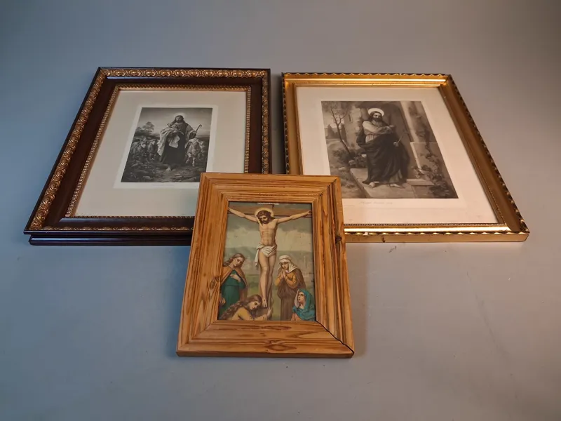 3 Tavlor. Religiösa motiv.