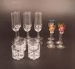 Diverse glas. Bl.a 4 Whiskyglas "Erik", Orrefors.