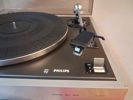 Skivspelare. Philips 437, samt 3 Vinylskivor.