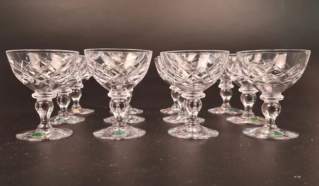 12 Martini glas. Kosta F-& H.L.