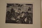 JAN LUNDGREN. Träsnitt, "Maya", signerad & numrerad 205/250.