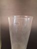 3 Vaser. Samtida. Frostad fot, glas.