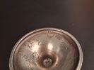 4 Snapsglas "Cosi Tabellini 95" Pewter. Italien, Tenn & glas.
