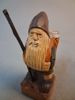 Träskulptur, tomte.