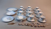 Kaffeservis delar. SvaneHolm & bestick. 1530. "Flores Caerulei".