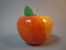 3 Glasskulpturer, Päron, Äpple. Glaskonst.