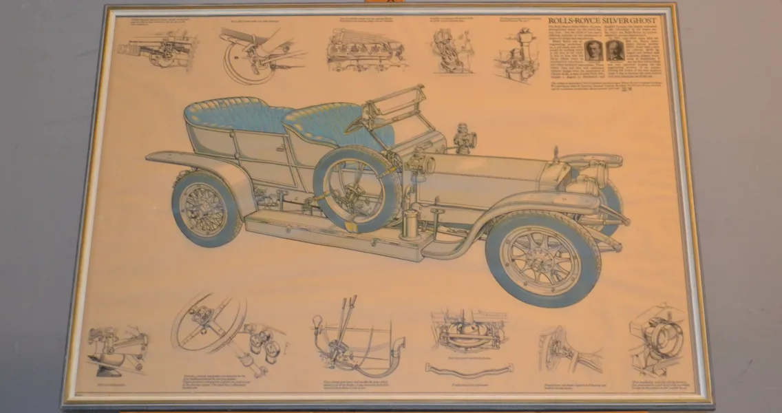 Tryck. Rolls-Royce Silver Ghost.