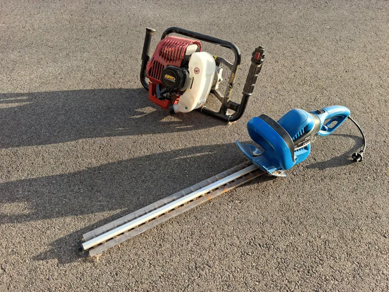 Jordborr Meec Tools & häcksax Biltema.