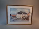 LILLAN BERG-HAGENFELDT, Akvarell, "Rådhuset Laholm", signerad.