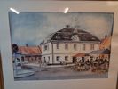 LILLAN BERG-HAGENFELDT, Akvarell, "Rådhuset Laholm", signerad.