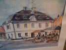 LILLAN BERG-HAGENFELDT, Akvarell, "Rådhuset Laholm", signerad.