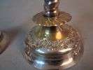 2 Ljusstakar Barockstil & 2 ströare, nysilver.