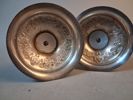 2 Ljusstakar Barockstil & 2 ströare, nysilver.