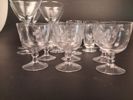 Diverse spritglas. Bl.a ett snapsglas "Jäänsärkijä". Iittala.