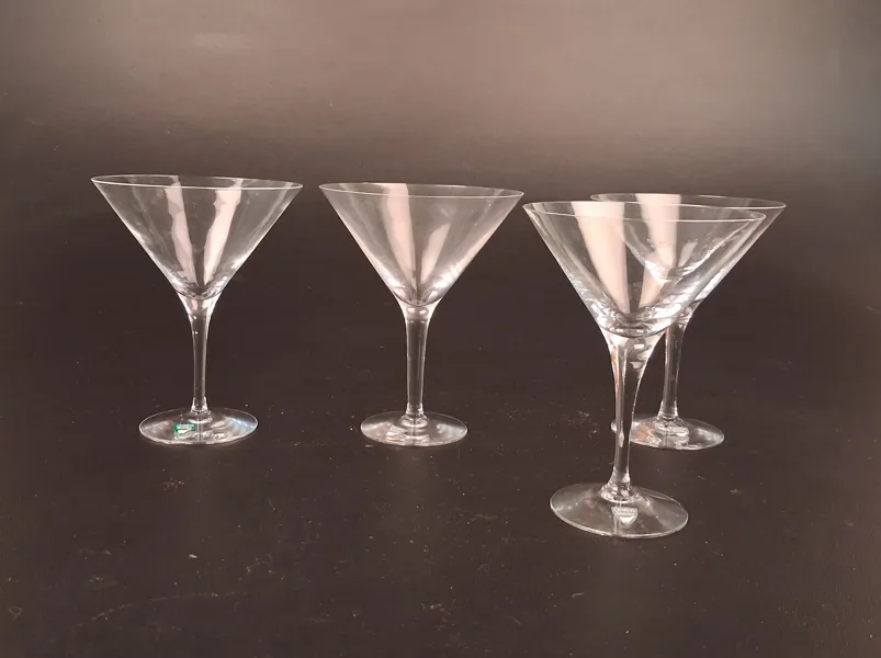 4 Martiniglas. Orrefors.