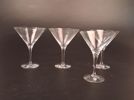 4 Martiniglas. Orrefors.