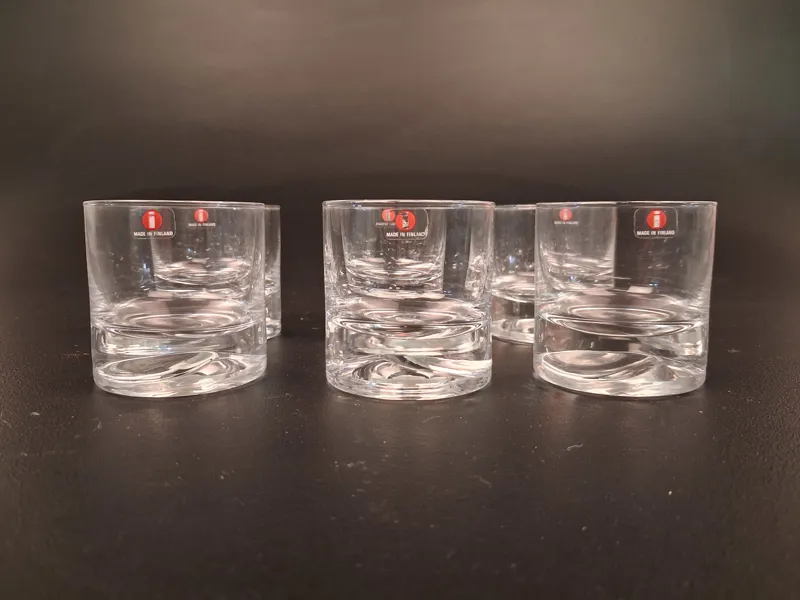 6 Whiskyglas. Iittala.